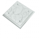 Luminaria Taschibra Plafon Angra Quadrada 32cm