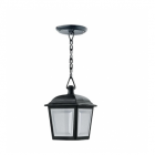 Luminaria Dital Pendente Quadrada Preta 340