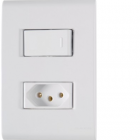 Interruptor + Tomada Tramontina Liz 20 A
