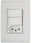 Interruptor Duplo + Tomada Tramontina Liz 20 A