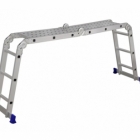 Escada Aluminio Multifuncional 4 x3 Mor C/Plataforma 150Kg