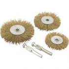 Escova de Aco P/Furadeira  Kit 5 Pcs