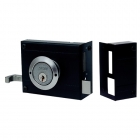 Fechadura Externa Sobrepor Stam Preta 80 mm (701/80)